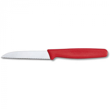 Кухонный нож Victorinox 5.0431  8см, серрейтор  красный